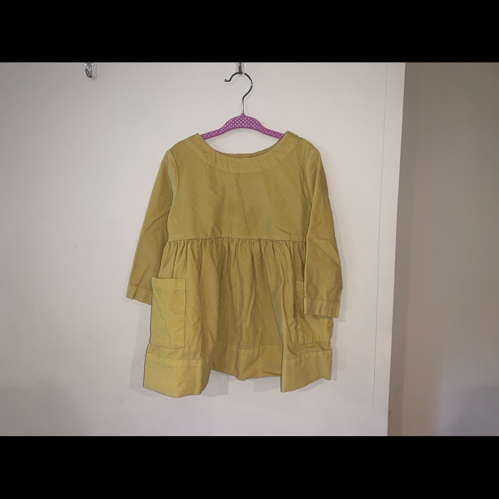Long sleeve yellow/orange dress